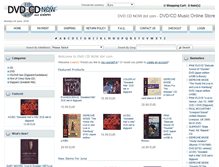 Tablet Screenshot of dvdcdnow.com
